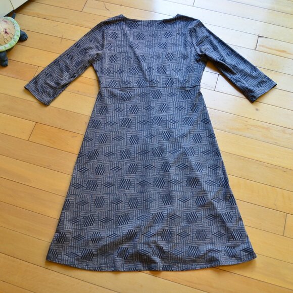 TOAD&Co Rosalinda Jersey Knit Dress Organic Cotton Tencel V-Neck Size M - Picture 11 of 15